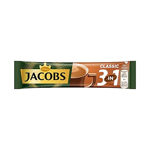  Jacobs Classic 3 in-1 Coffee Sticks 18 g X 10 Pcs
