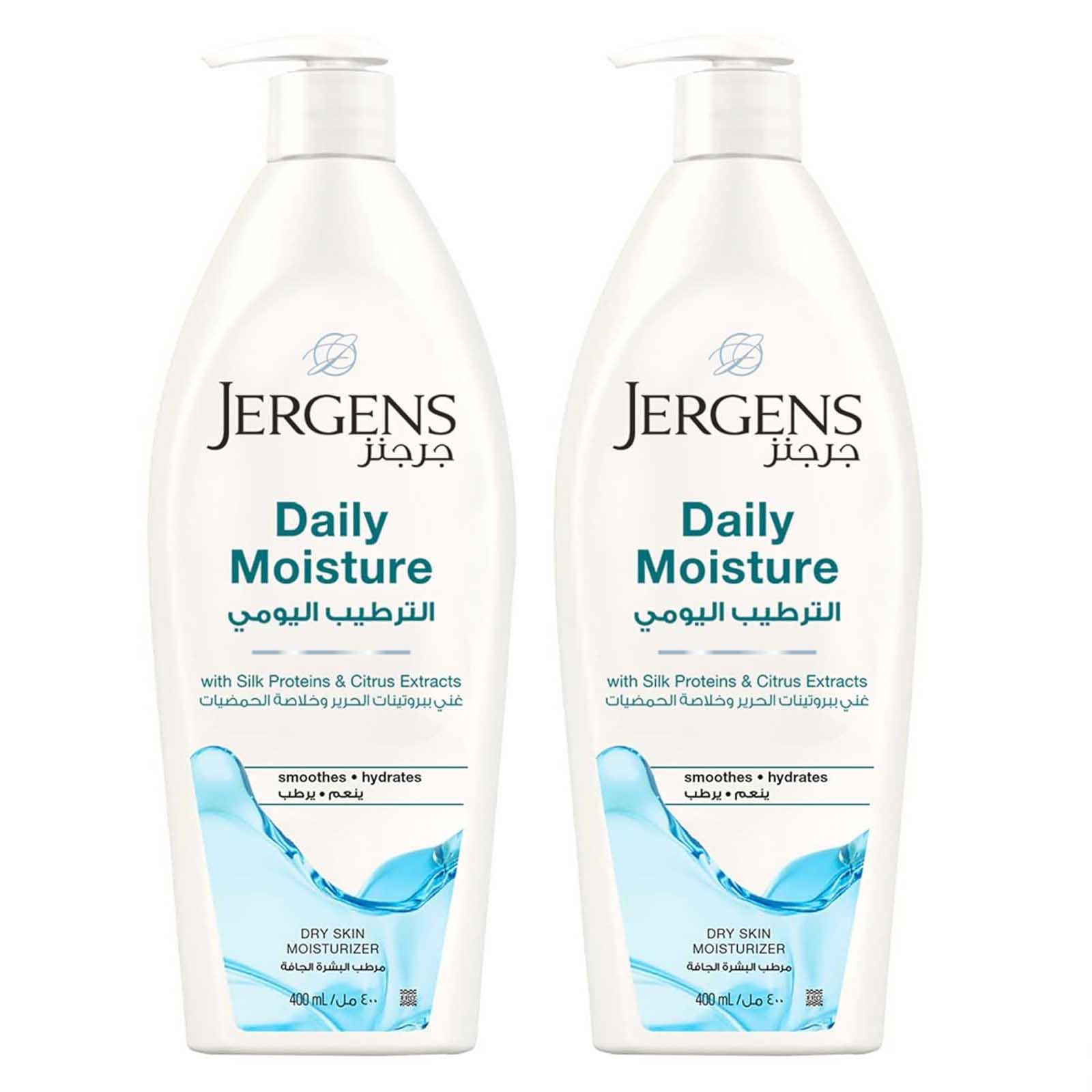 BODY LOTION DAILY MOISTURE JERGENS (2 X 400 ML )