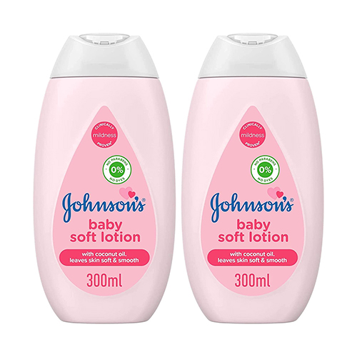  Johnsons Soft Baby Lotion 2 x 300 ml