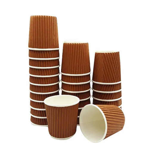 CUP KAHWA 4 Oz COFFEE PLASTIC BROWN ( 50 PCS )