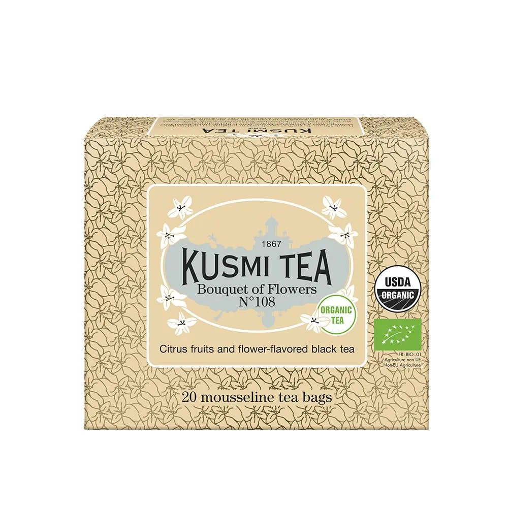 TEA BAG BOUQUET OF FLOWERS NO 108 KUSMI ( 20 BAGS )