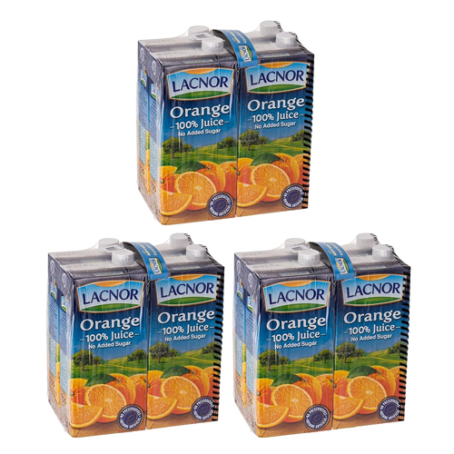 JUICE ORANGE LACNOR ( 12 X 1 LTR )