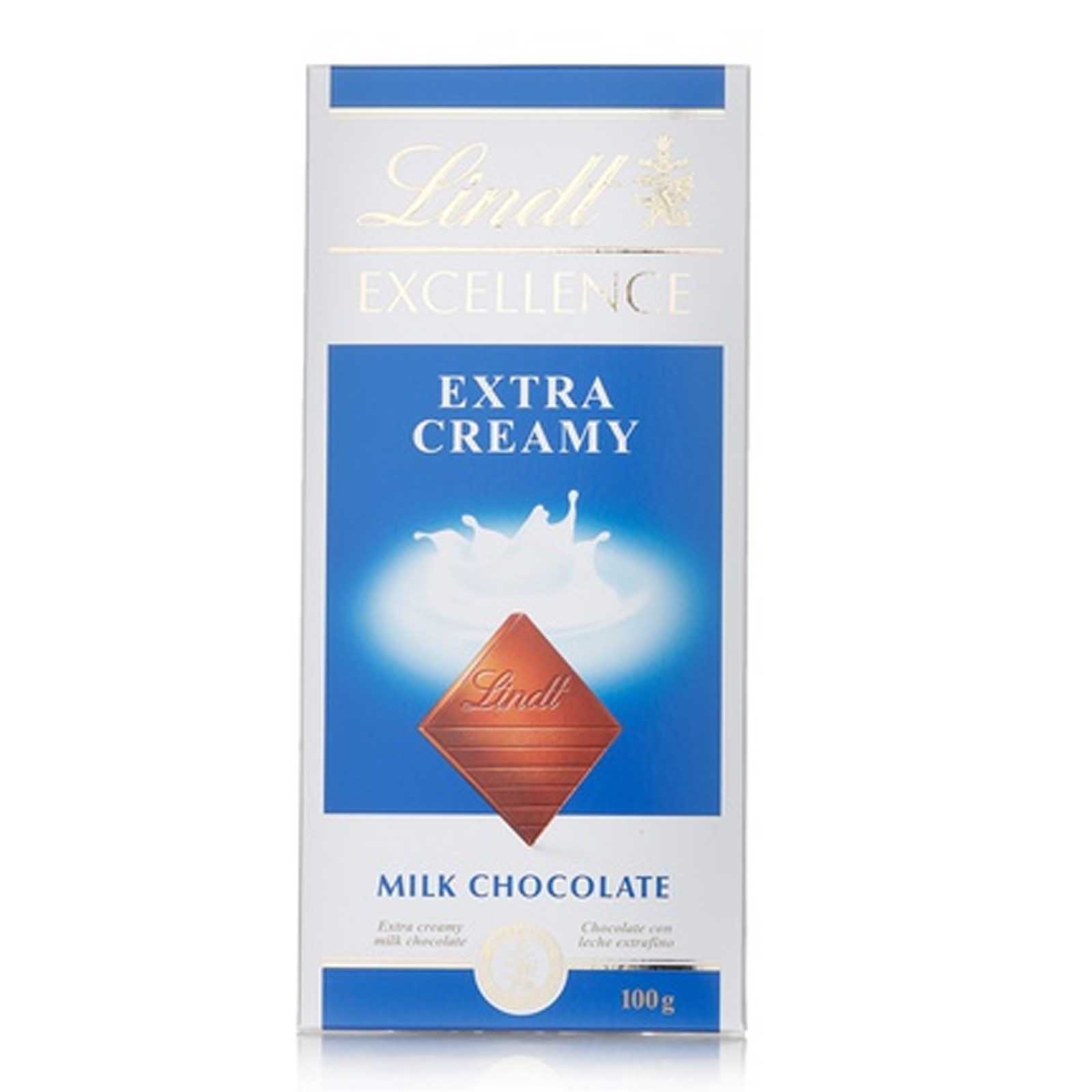 CHOCOLATE LINDT EXCELLENCE MILK EXTRA CREAMY  ( 100 GM )