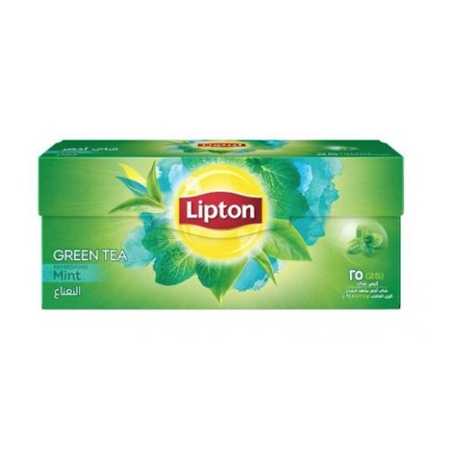 TEA BAG MINT GREEN TEA LIPTON ( 25 BGS )