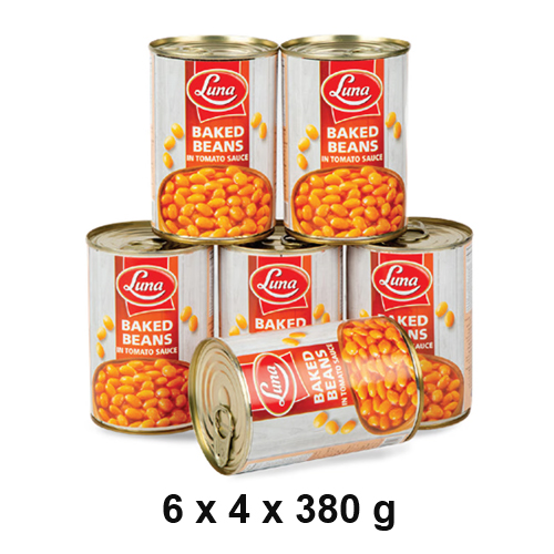 BAKED BEANS IN TOMATO SAUCE LUNA (4 X 6 X 380 gm)