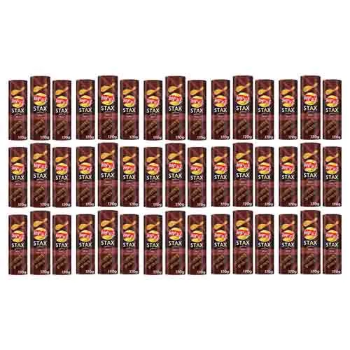  Lays Stax Potato Crisps BBQ 3 X 15 X 170 g