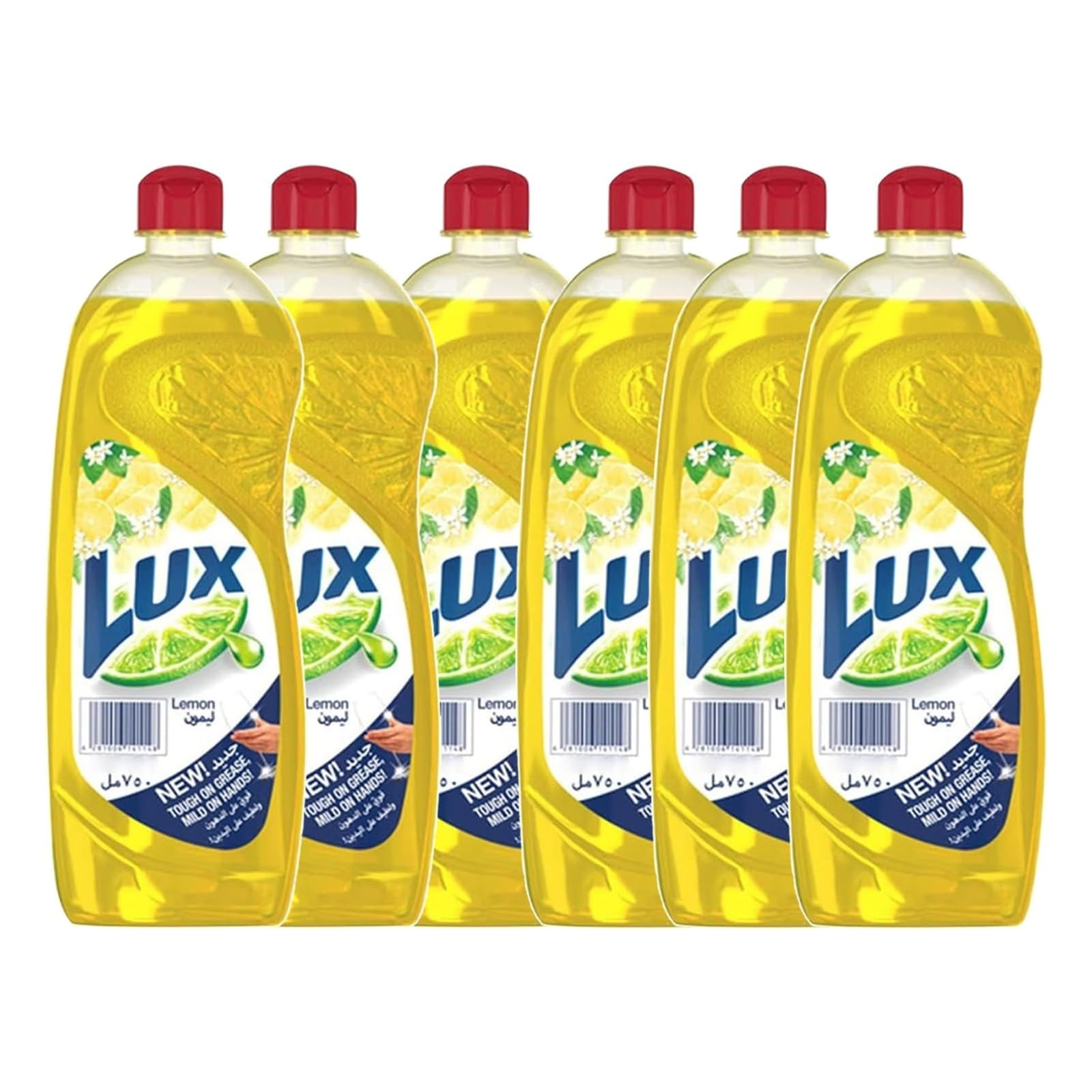 DISH WASHING LIQUID LEMON LUX ( 6 X 725 ML )