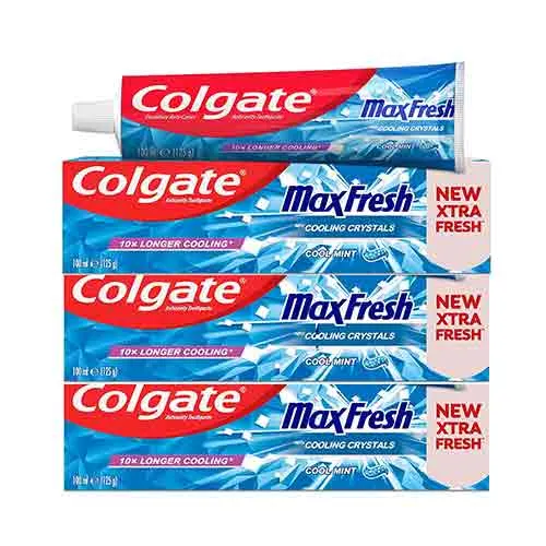 TOOTHPASTE MAX FRESH COOL MINT COLGATE (3 X 100 ml)