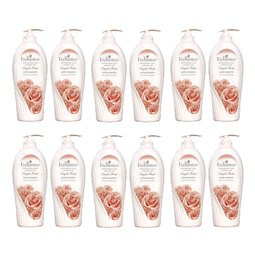  Enchanteur Elegant Musk Satin Smooth Body Lotion 12 X 500 ml