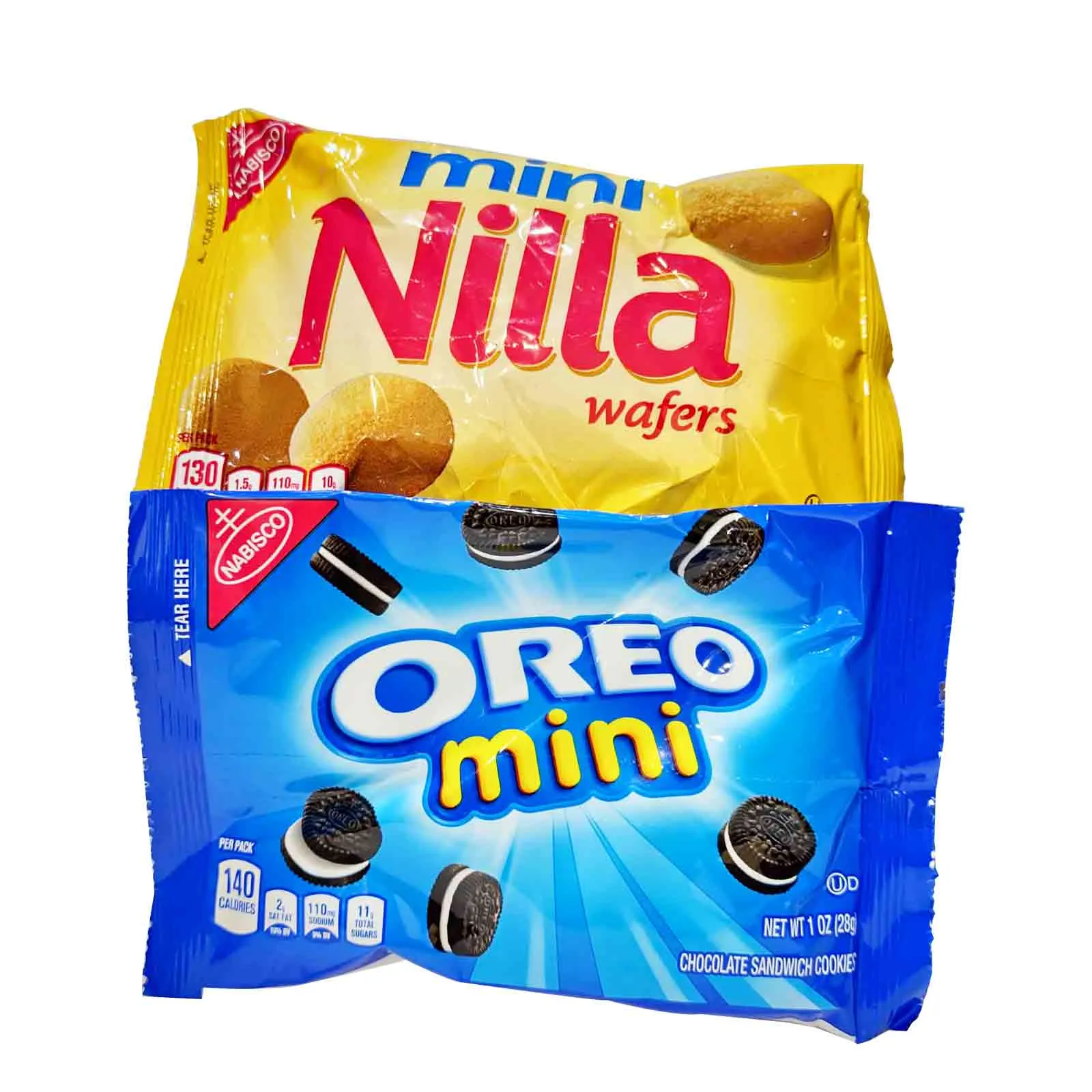  Nabisco Snack Variety Pack Ritz Bits Cheese - 8 , Oreo Mini - 9 , Nutter Butter Bites - 8 , chips Ahoy Mini - 9 , Nilla Wafers Mini -6 , 40 Pcs