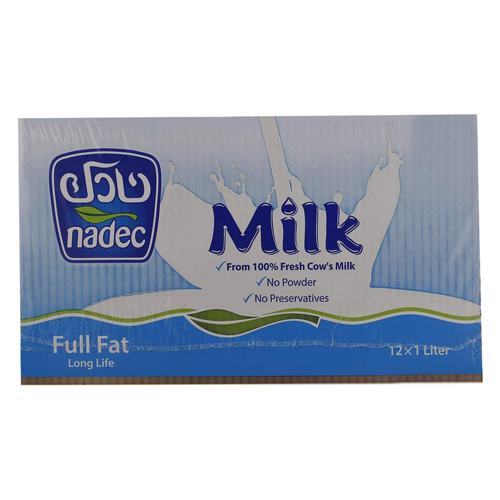  Nadec Full Cream Long Life Milk 3 x 4 x 1 L