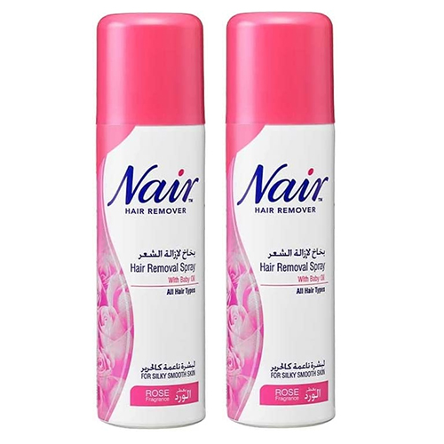  Nair Rose Hair Remover Spray 2 x 200 ml