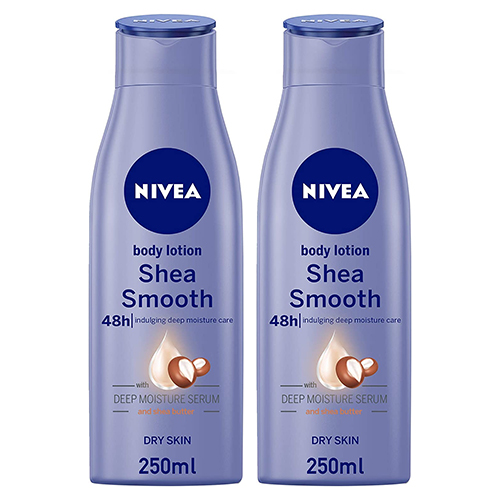 Nivea Smooth Shea Body Lotion 2 x 250 ml