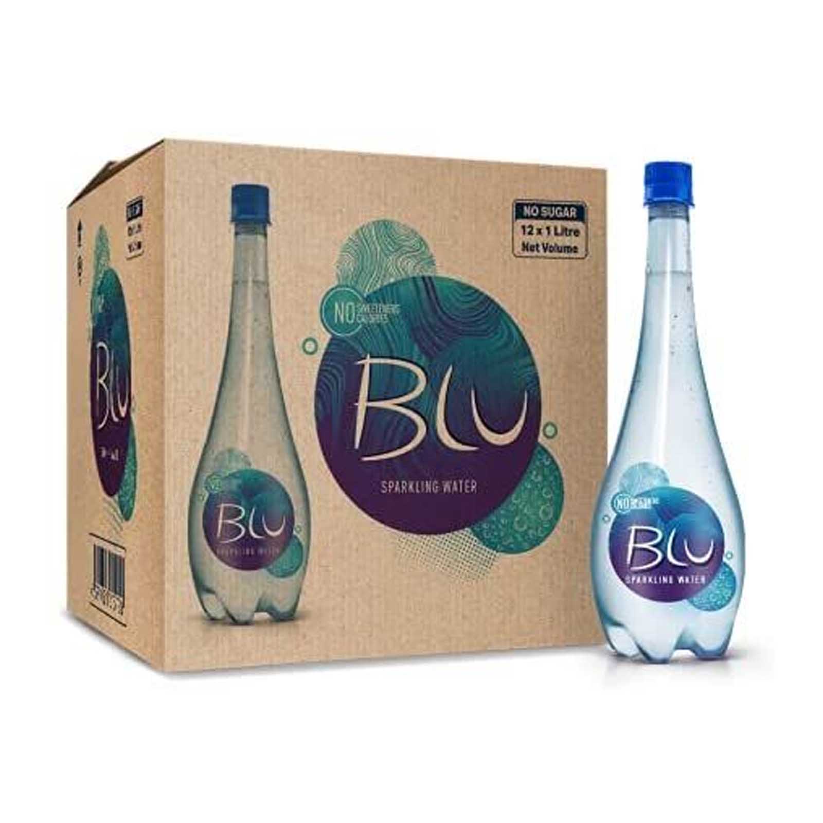 WATER SPARKLING PLAIN BLU OASIS ( 12 X 1 LTR )