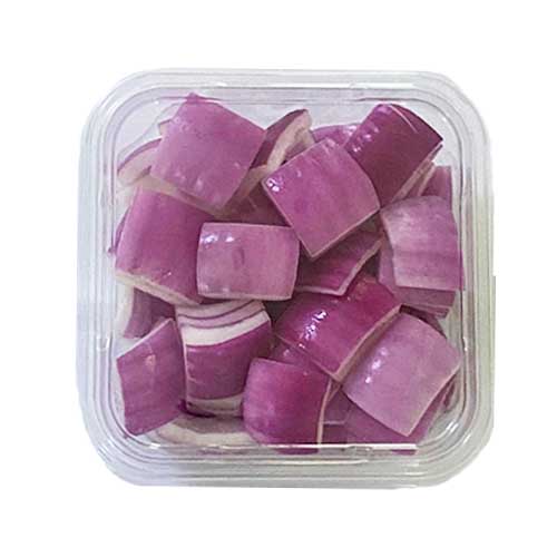 RED ONION CUBES - 25 MM ( kg )