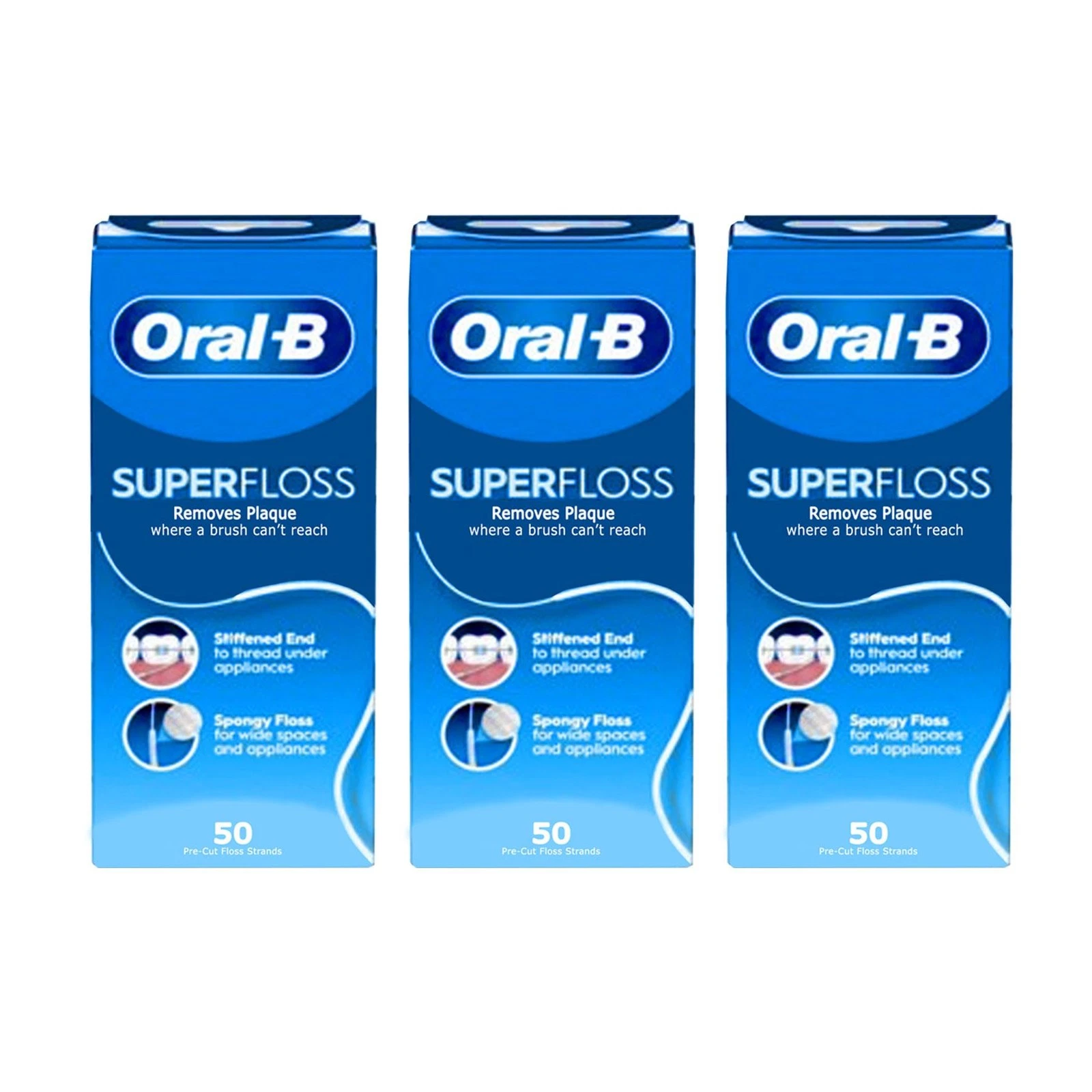 THREADER SUPER FLOSS ORAL-B ( 3 X 50 PC )
