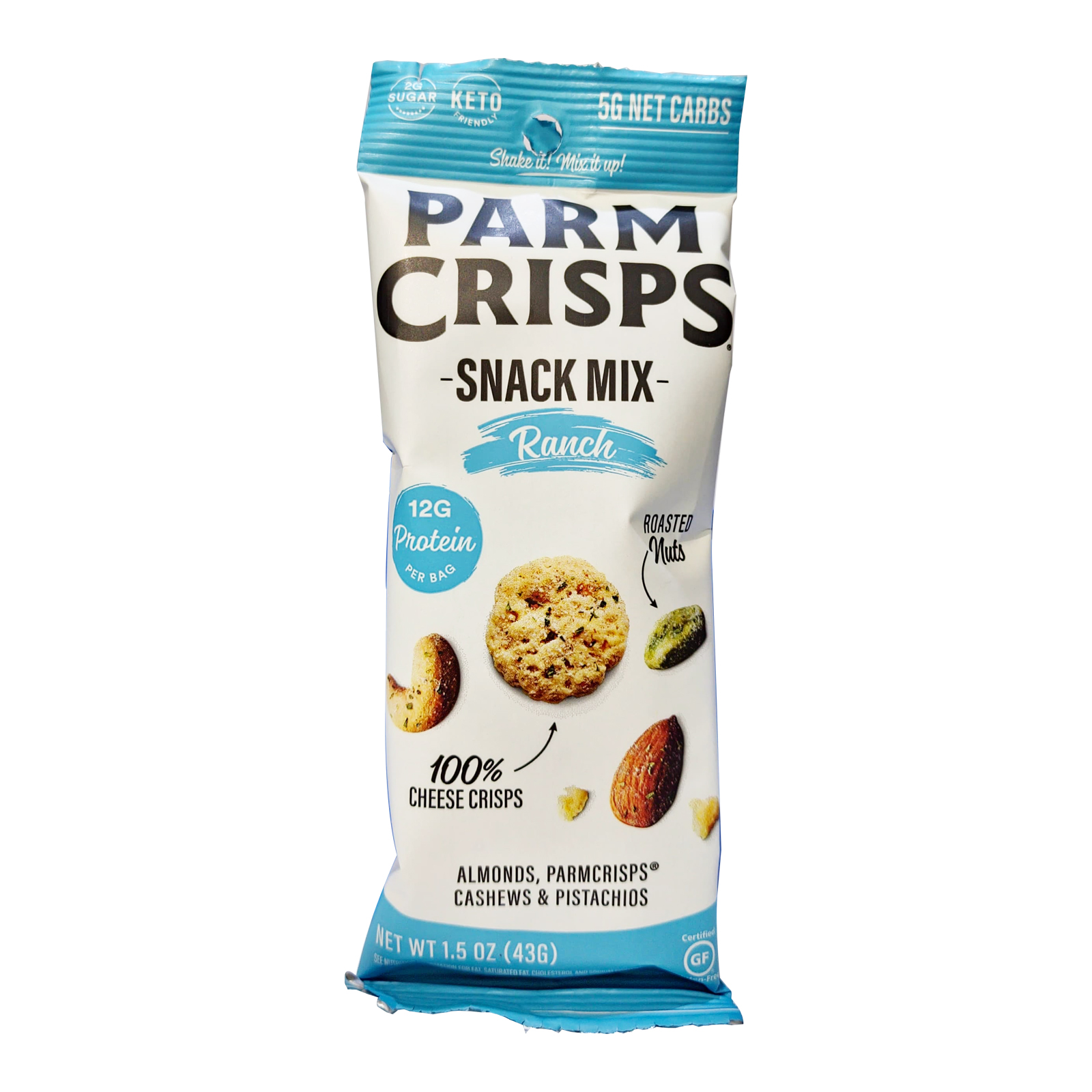  Parm Crisps Almond , Cashew & Pistachios Snack Mix  43 Gm