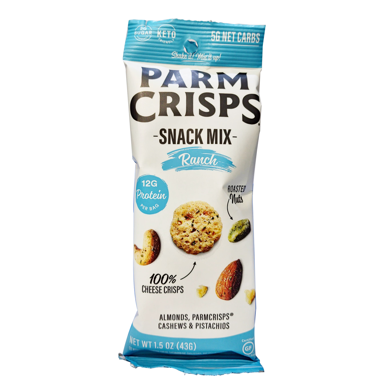  Parm Crisps Almond , Cashew & Pistachios Snack Mix 12 x 43 Gm