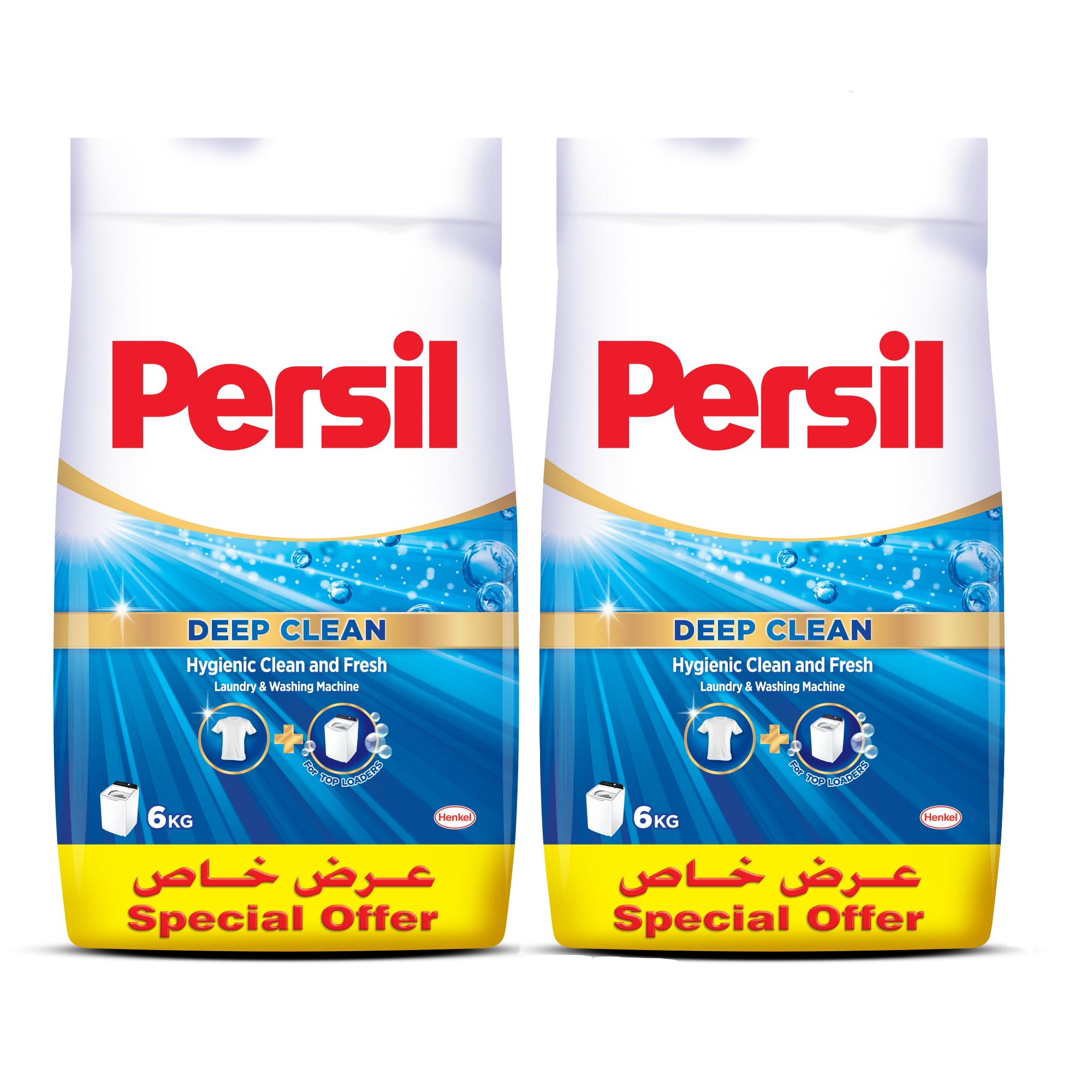 DETERGENT LAUNDRY POWDER TOP LOAD BLUE PERSIL ( 2 X 6 KG )