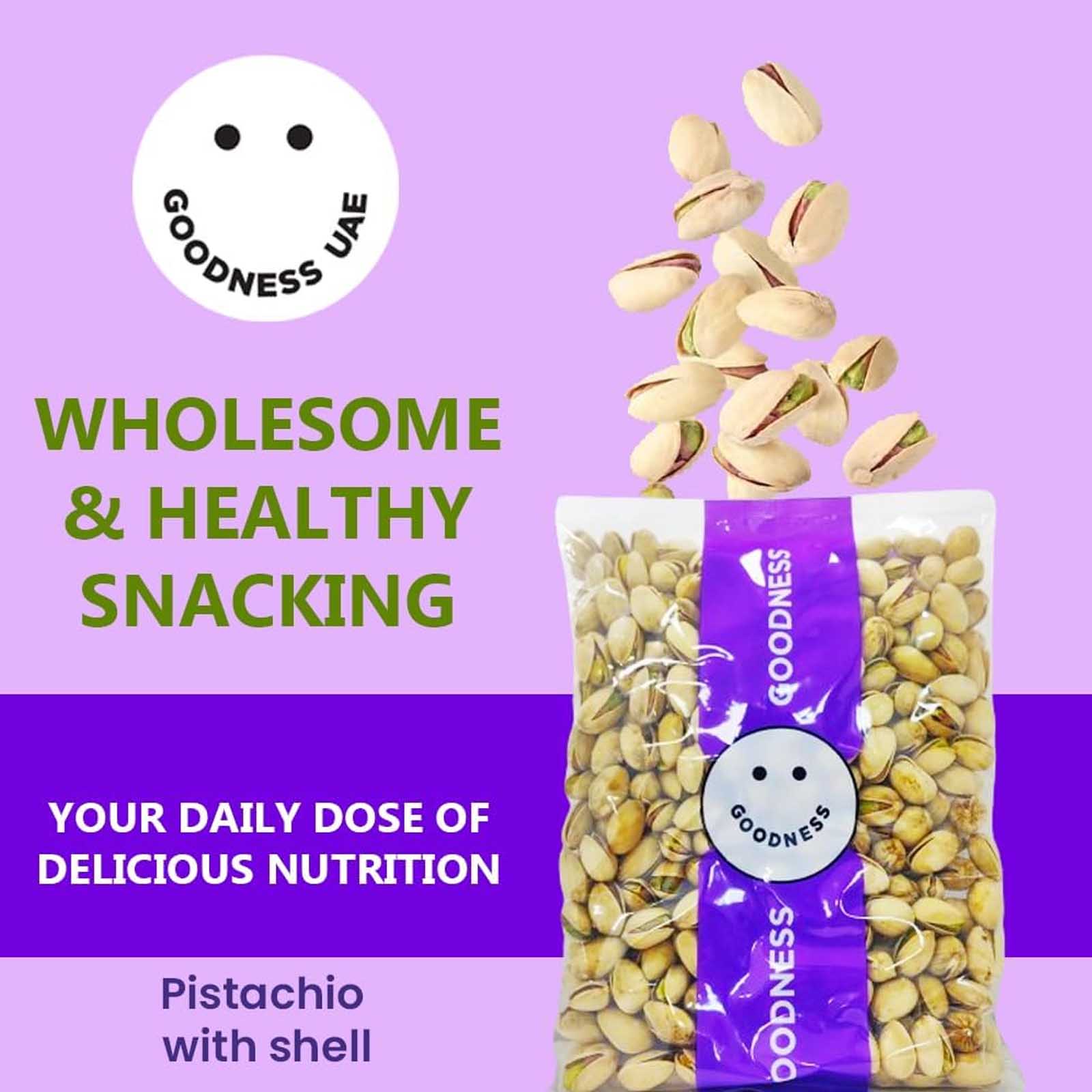  Goodness Pistachio Nuts Whole With Shell 500 g