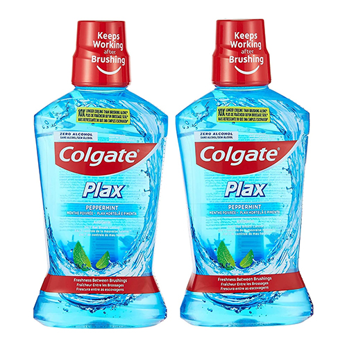  Colgate Plax Peppermint Blue Mouth Wash 2 x 500 ml
