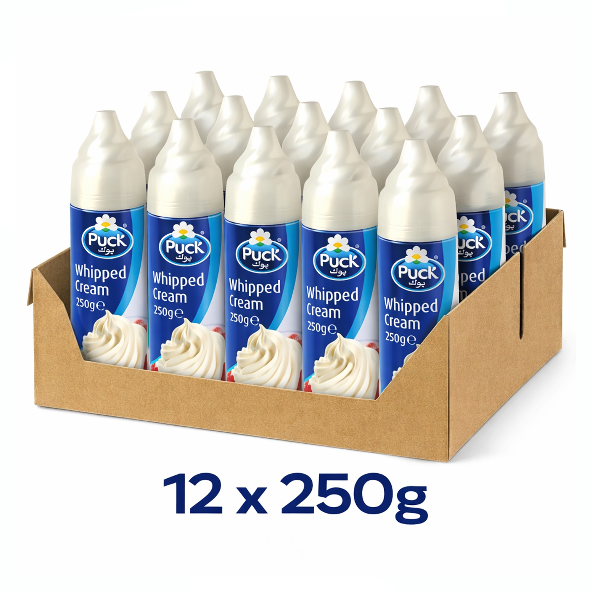 WHIPPING CREAM SPRAY PUCK ( 12 X 250 GM )