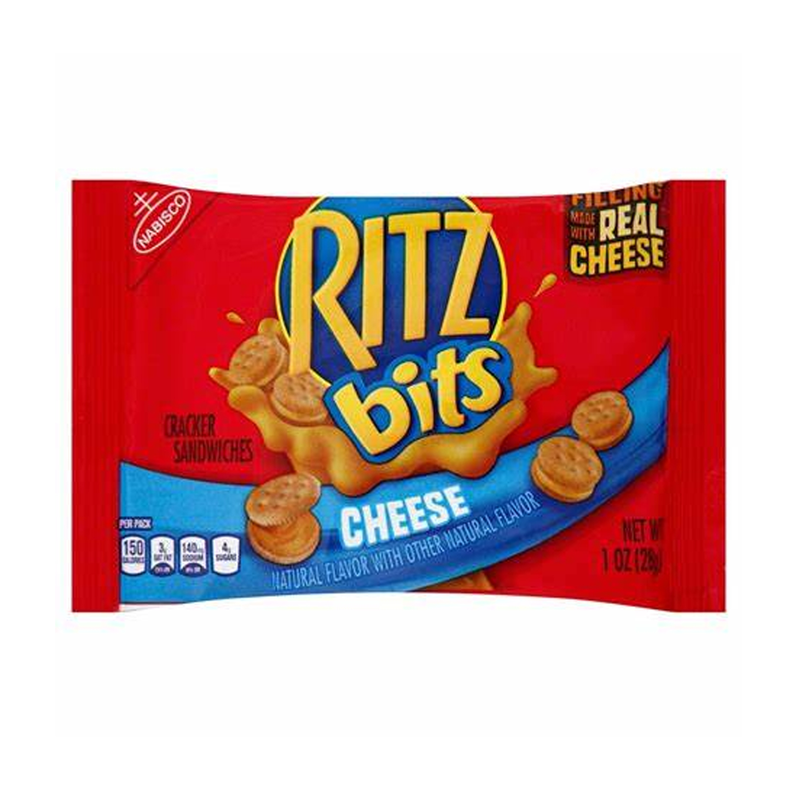  Nabisco Ritz Bits Crackers Sandwiches - Cheese Snack 28 g