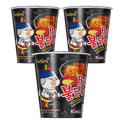 NOODLES CUP SPICY HOT CHICKEN SAMYANG (3 X 70 GM)