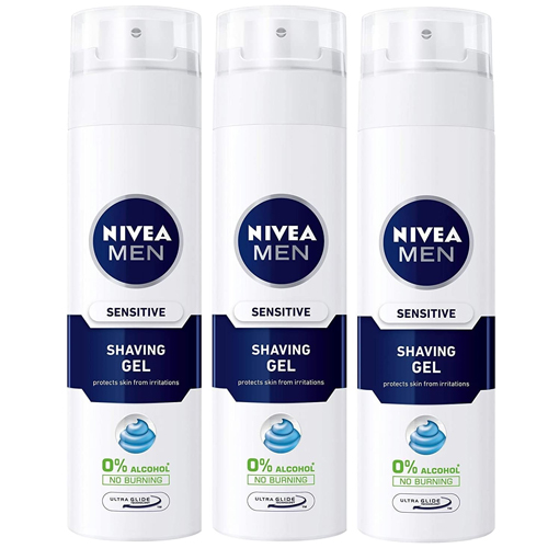 SHAVING FOAM SENSITIVE NIVEA ( 3 X 200 ML )