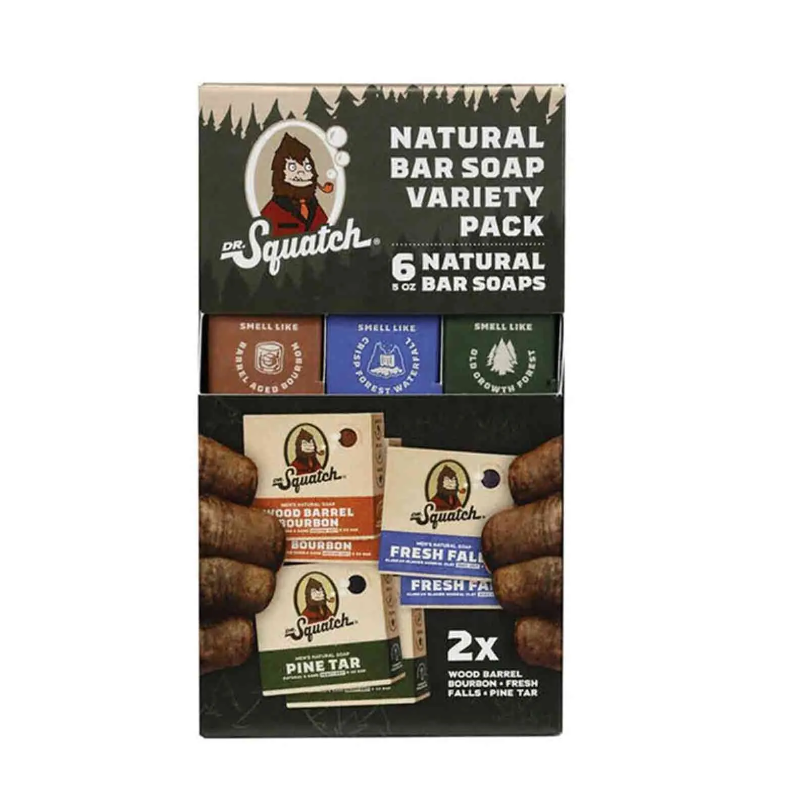 Soap Bar Natural Vareity Pack Dr. Squatch 6 Pc