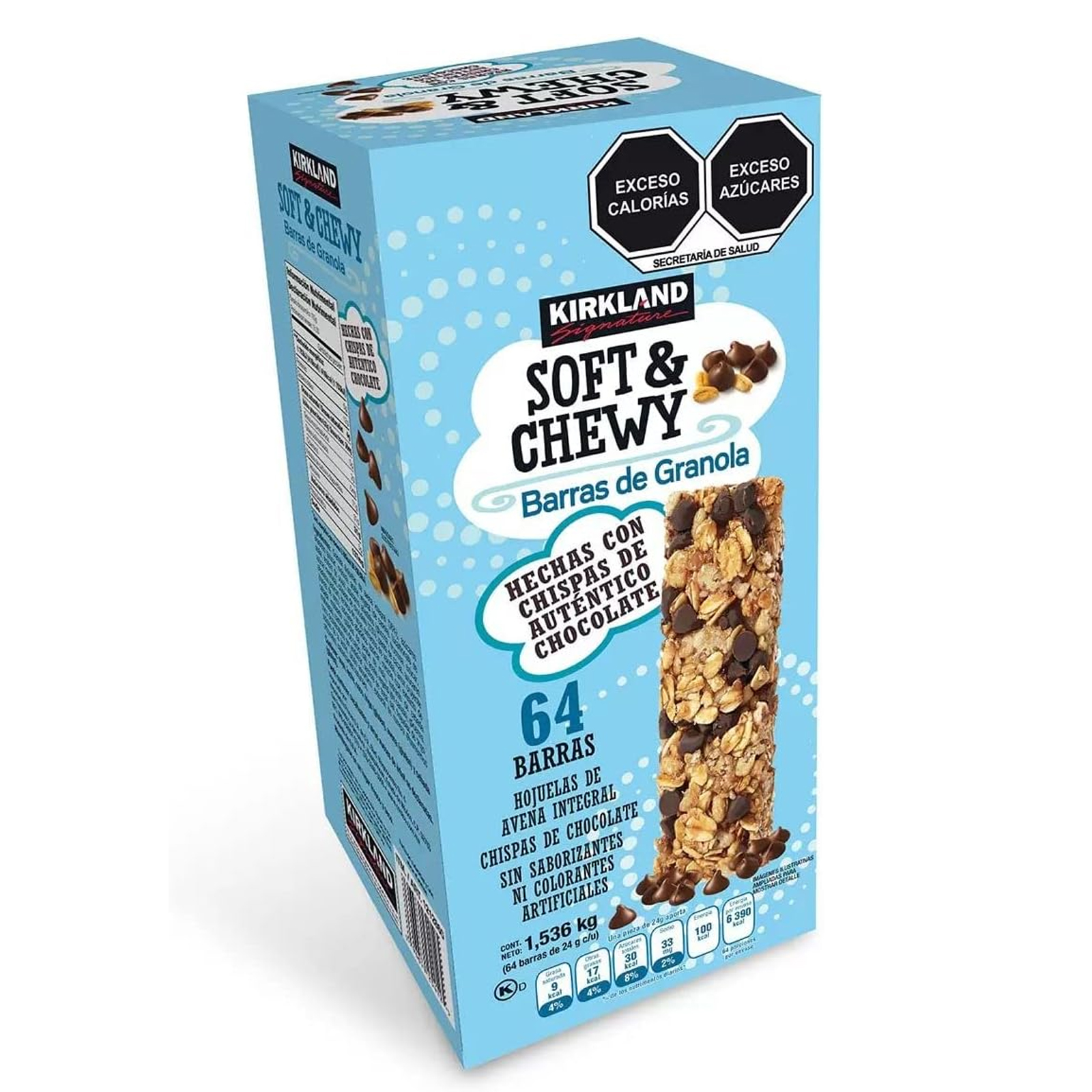  Kirkland Signature Chewy  & Chocolate Chips Granola Bars 64 x 24 Gm