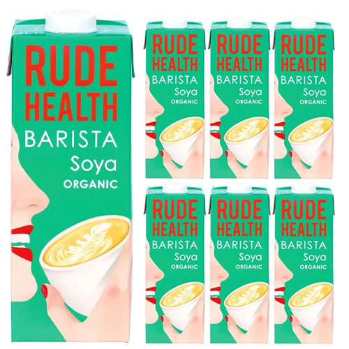 MILK SOYA DRINK ORGANIC RUDE HEALTH ( 6 X 1 LTR )