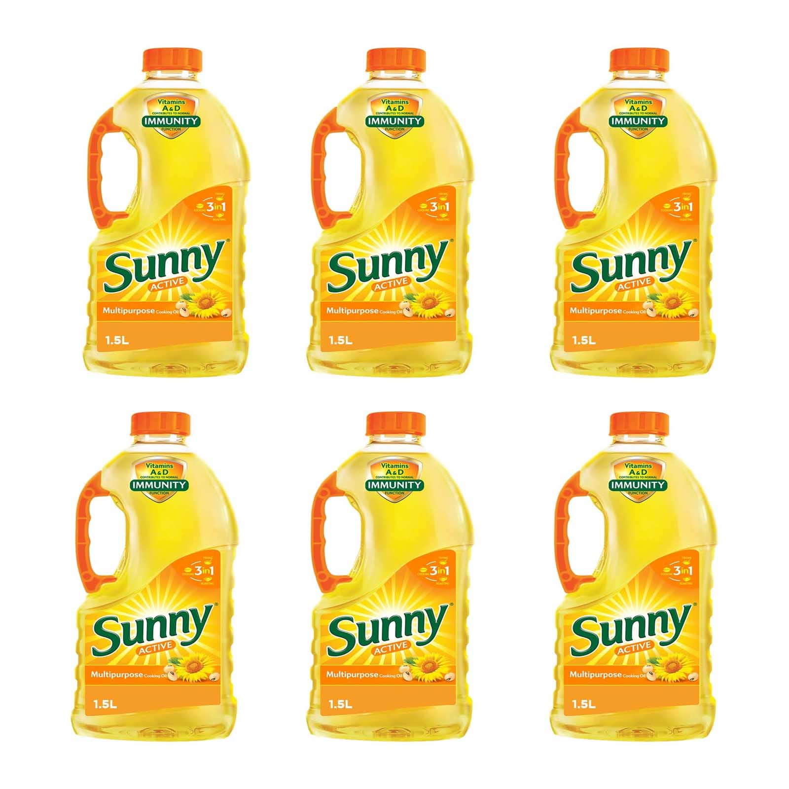 OIL COOKING SUNNY ( 6 X 1.5 LTR )