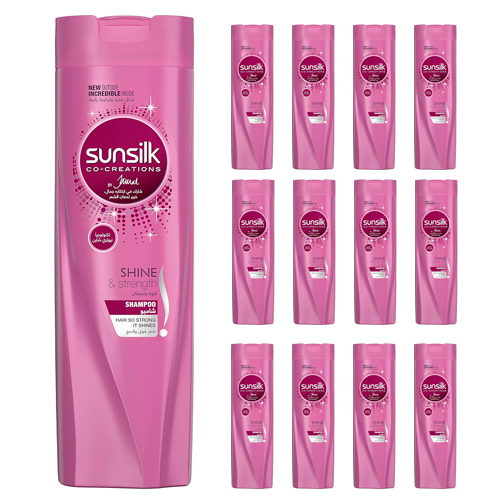 SHAMPOO STRENGTH & SHINE SUNSILK (12 X 400 ML)