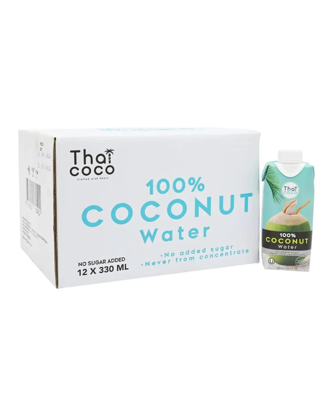 COCONUT WATER 100 % THAI COCO ( 12 x 330 ML )