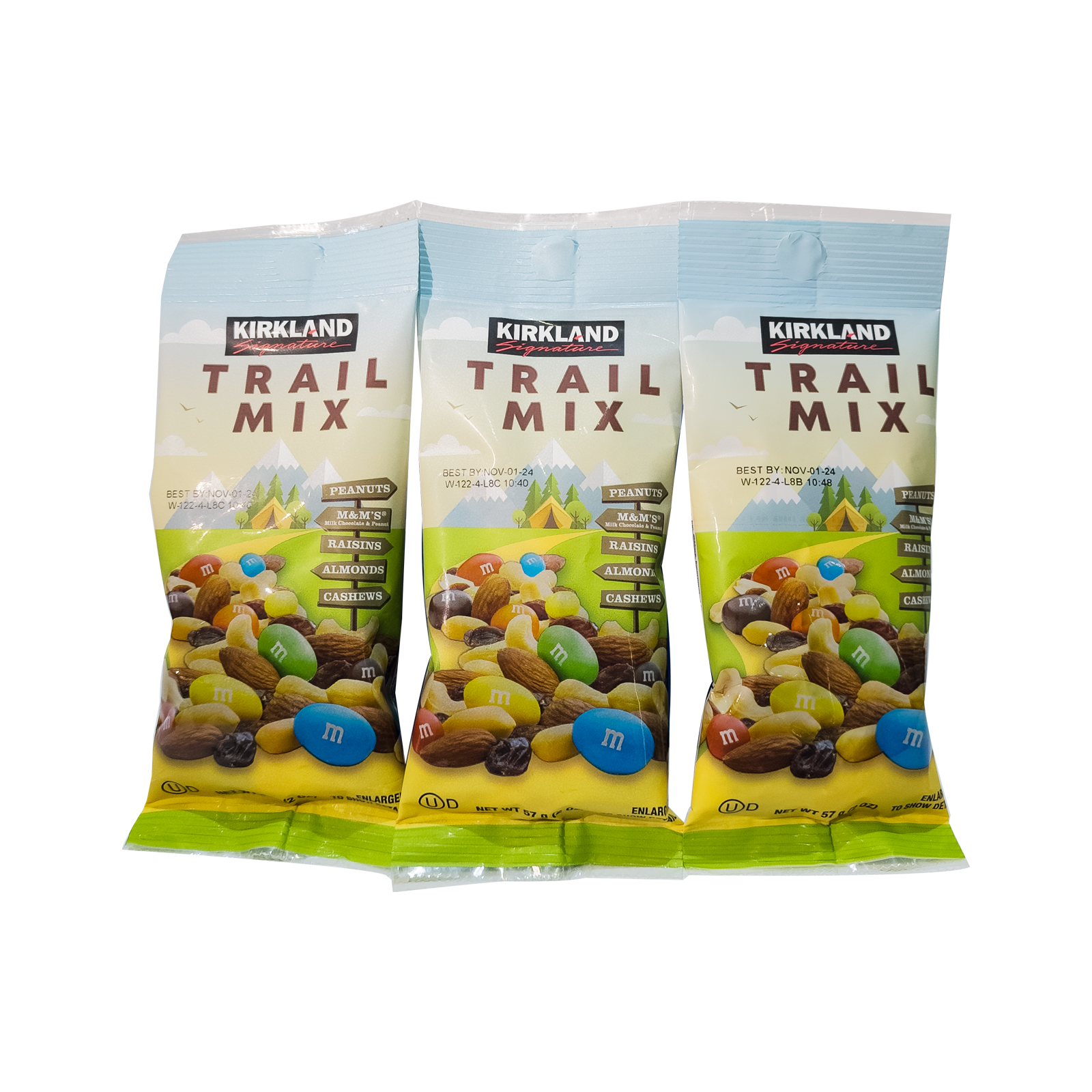 SNACK PACKS TRAIL MIX KIRKLAND ( 2 Oz / 56 GM )