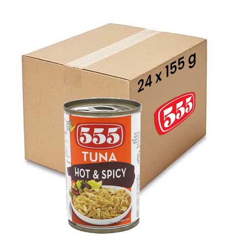 TUNA FLAKES HOT & SPICY 555 ( 24 X 155 gm )