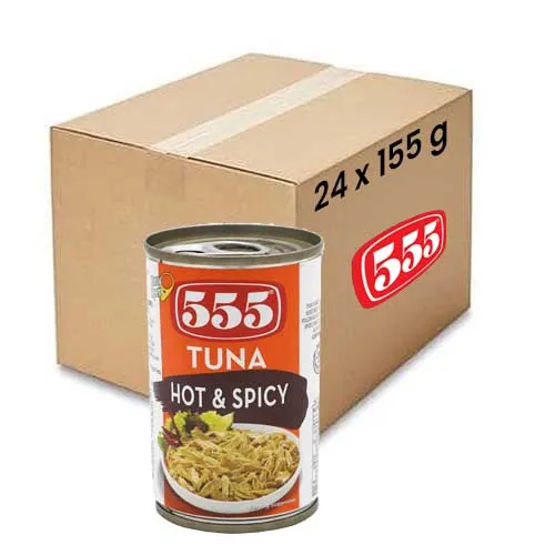 TUNA FLAKES HOT & SPICY 555 ( 24 X 155 GM )