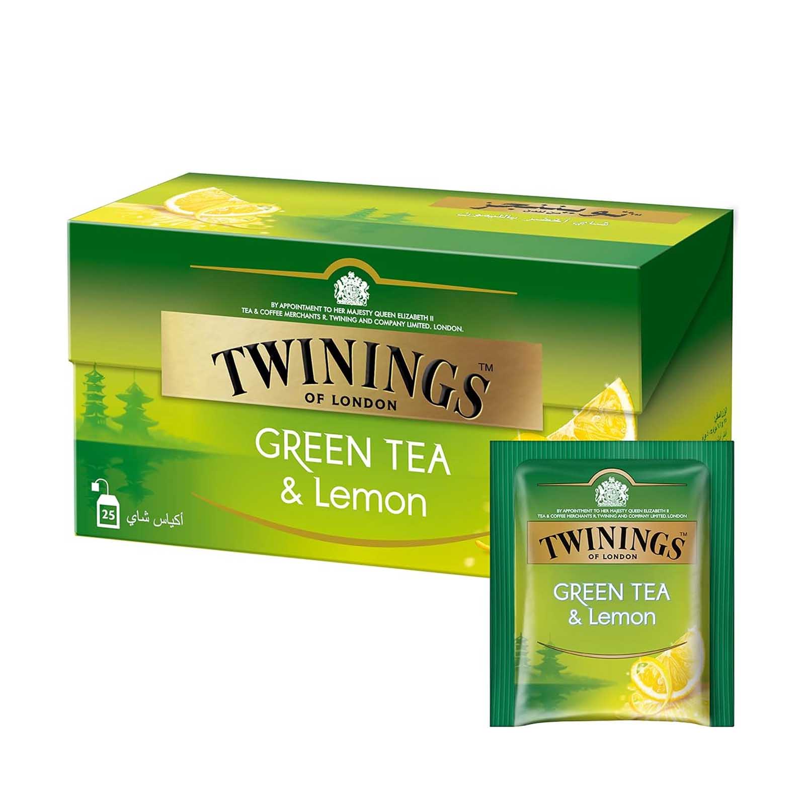 TEA BAG LEMON GREEN TEA TWININGS (25 PC)