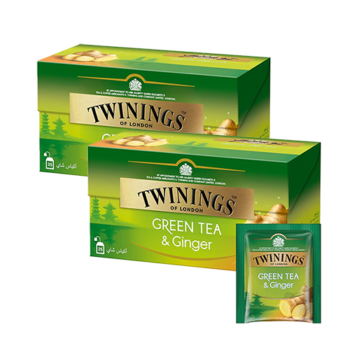 TEA BAG GINGER GREEN TEA TWININGS ( 2 X 25 PC )