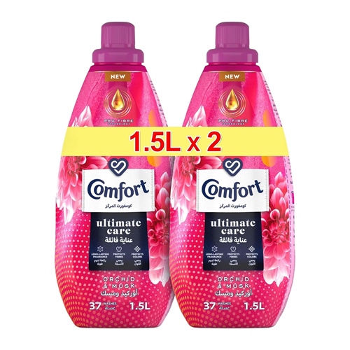  Comfort Ultimate Care Concentrated Fabric Softener Orchid & Musk 2x1500 ml