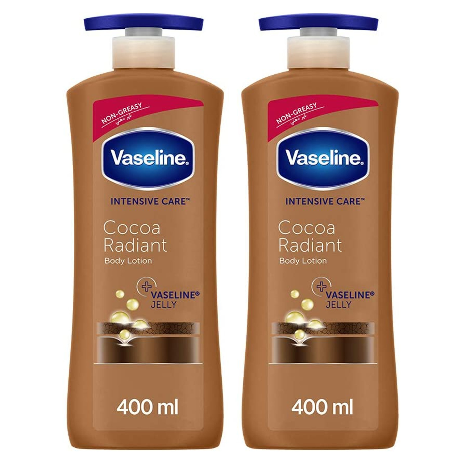  Vaseline Cocoa Radiant Body Lotion 2 x 400 Ml