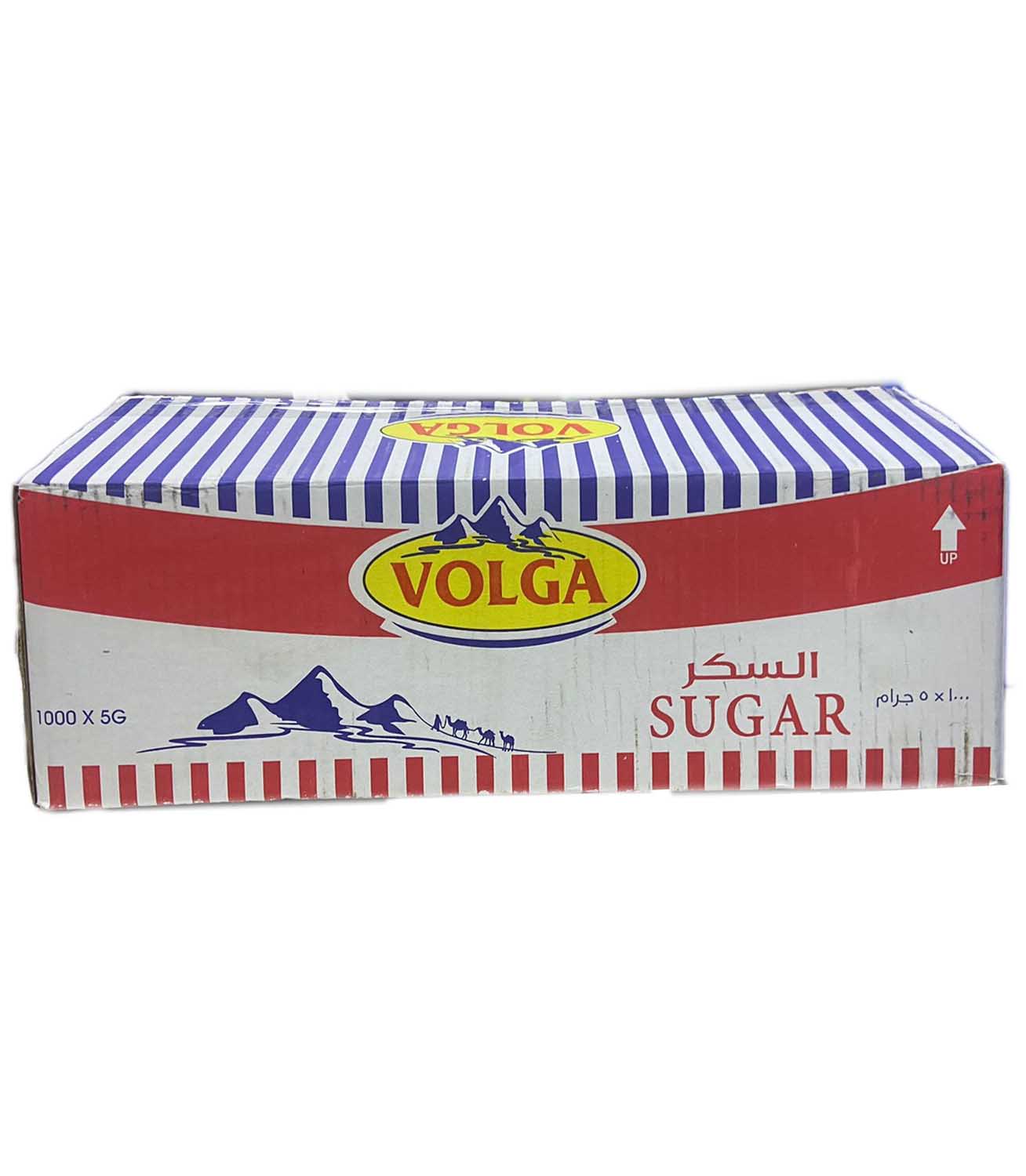 SUGAR STICKS WHITE VOLGA ( 1000 X 5 GM )