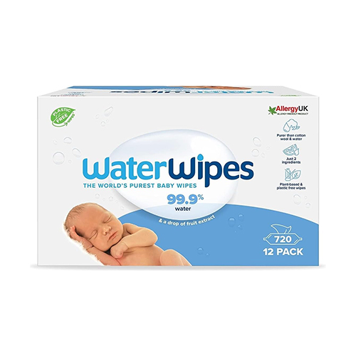 WIPES BABY PLASTIC FREE WATER WIPES ( 12 X 60 PC )