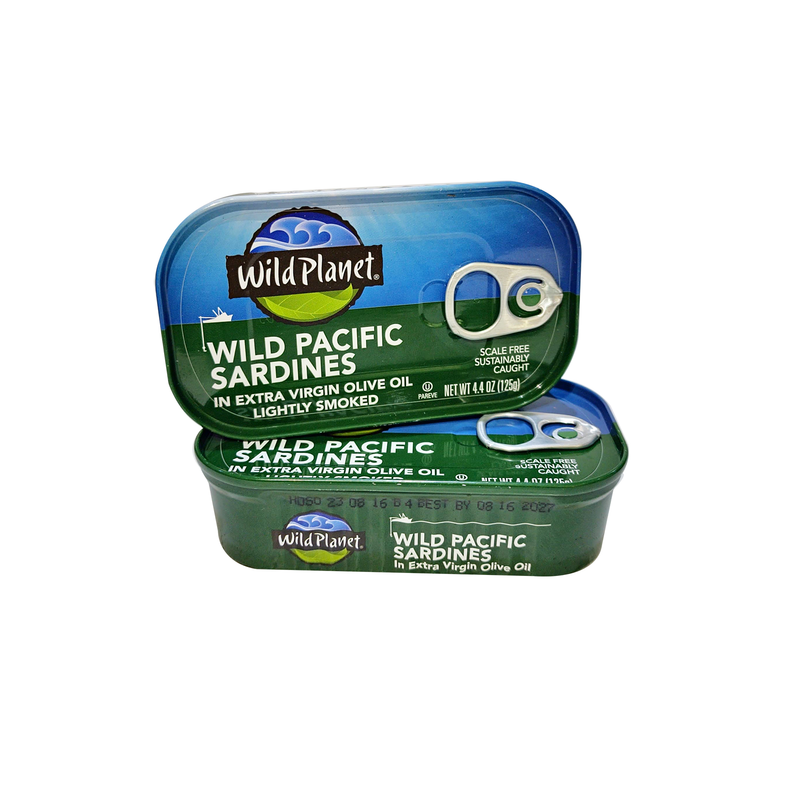 SARDINES WILD PACIFIC IN EXTRA VIRGIN OLIVE OIL WILD PLANET ( 125 gm )