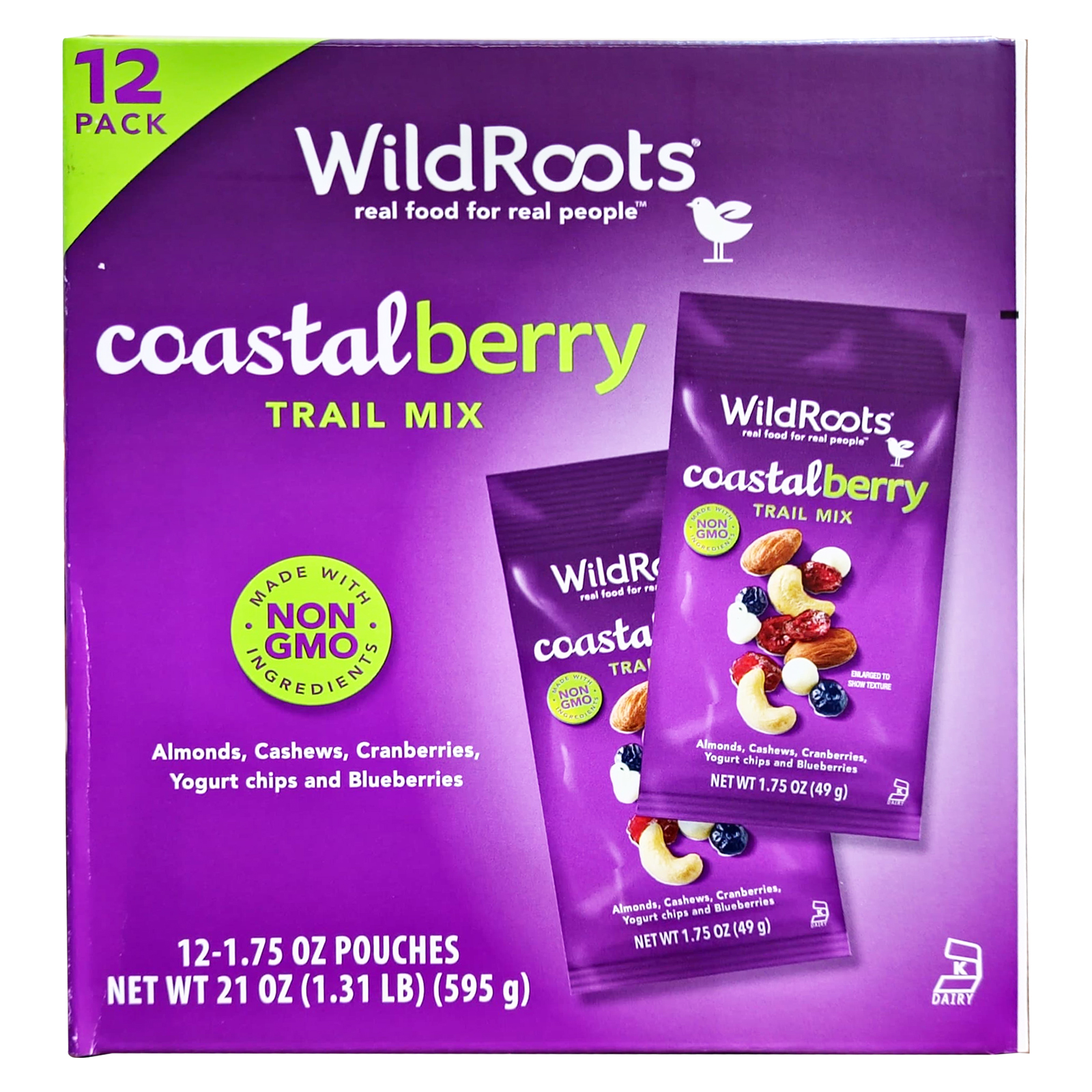  Wildroots Coastal Berry Trail Mix Snack 12 x 1.75 Oz