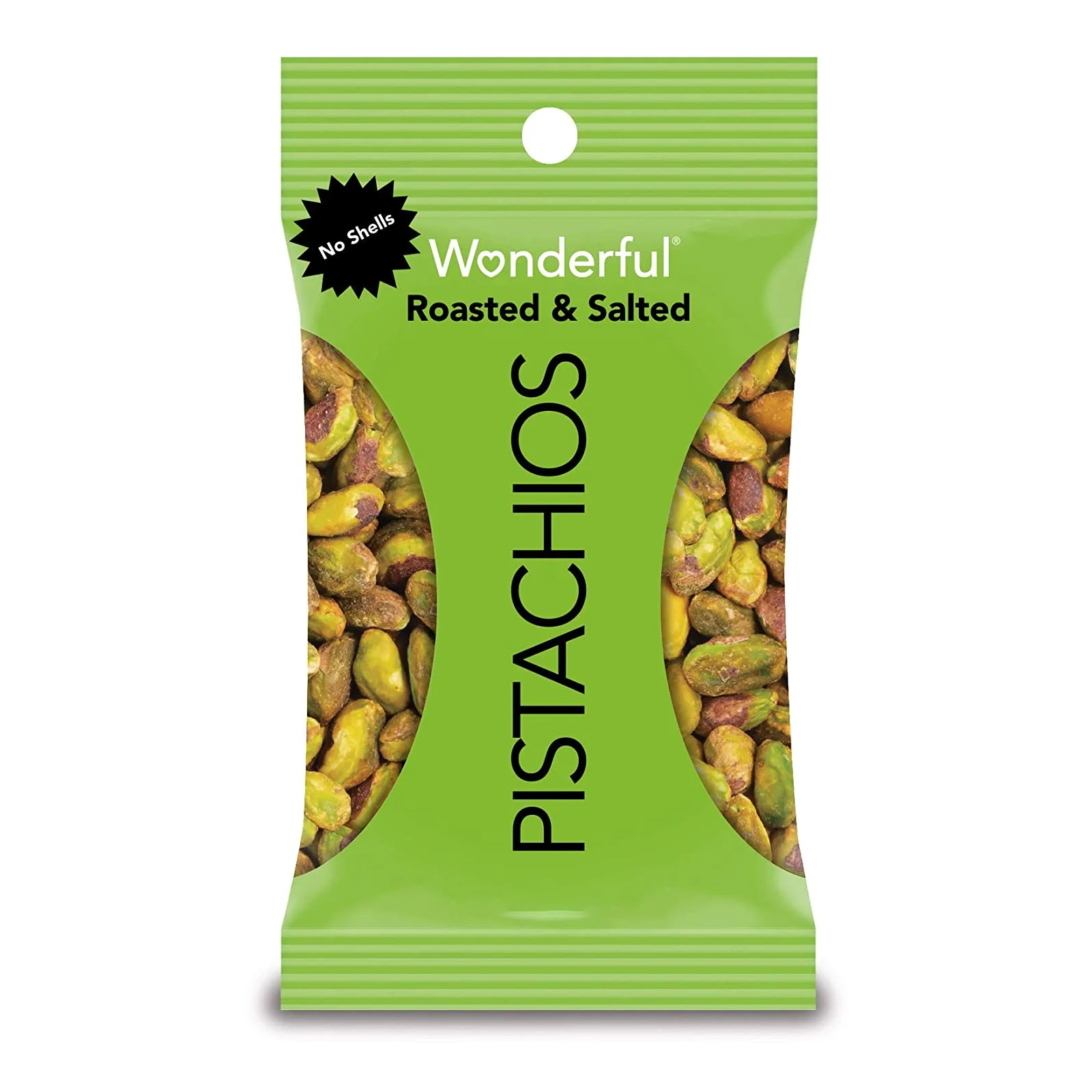 VARIETY PACK PISTACHIOS NO SHELLS SEA ROASTED & SALTED WONDERFUL ( 21 gm )